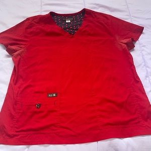 Size large koi basics scrub top